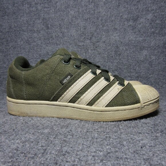 Adidas Hemp Shoes Green Mens Size 7.5 Vintage 2004 Skate Sneakers main image 6